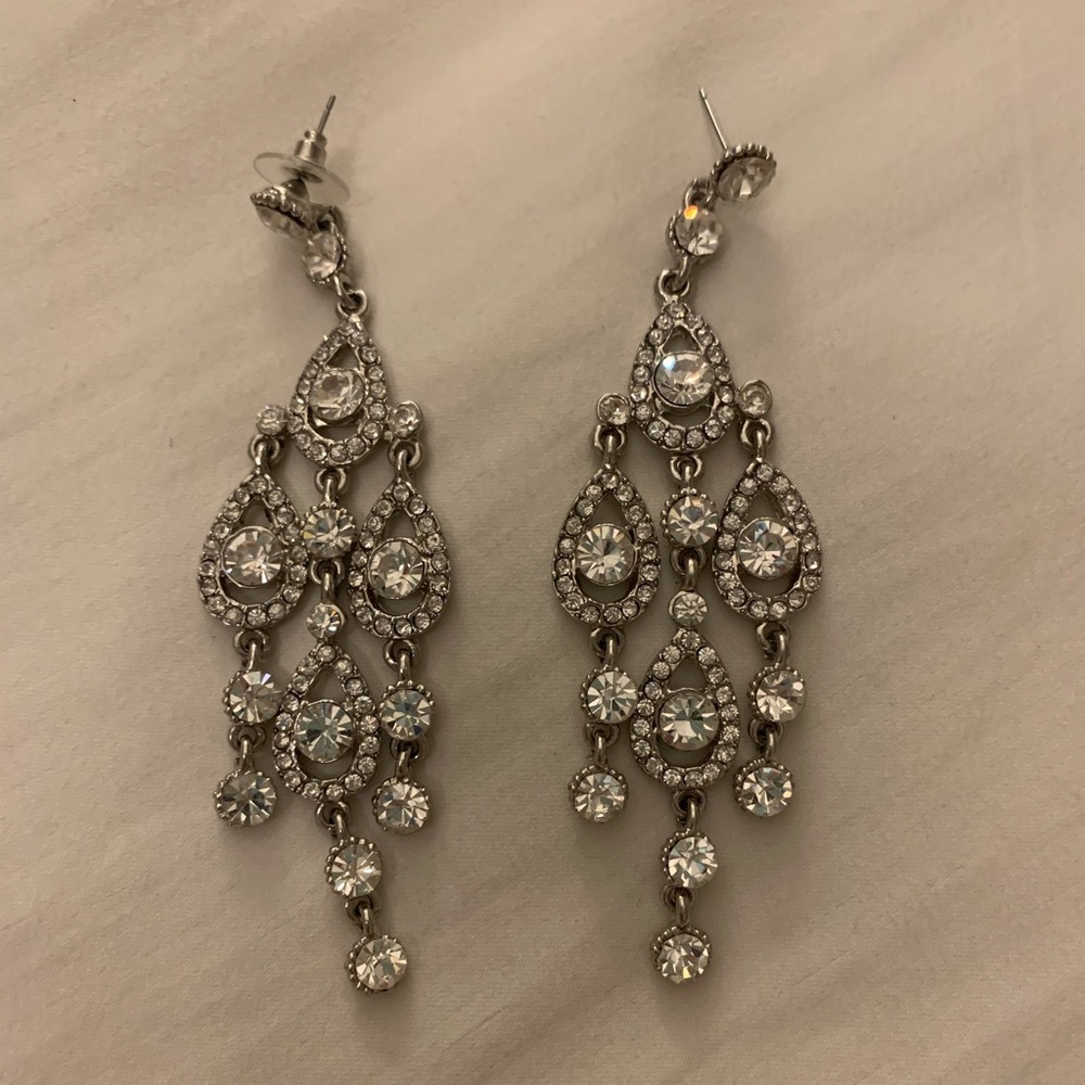Jim Ball Crystal Earrings for Prom Wedding Event